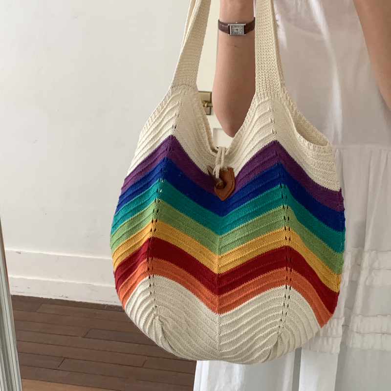 Crochet Market Bag - Sac fourre-tout de plage en crochet