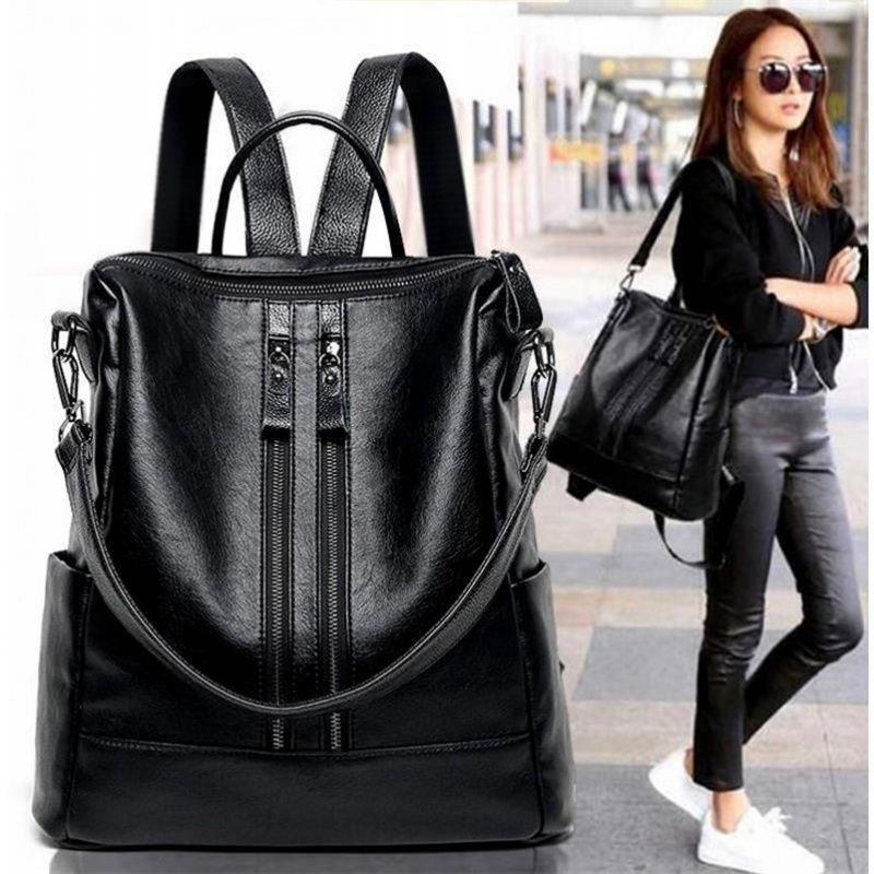 Women Bags For Office - Sac à dos d'école en cuir