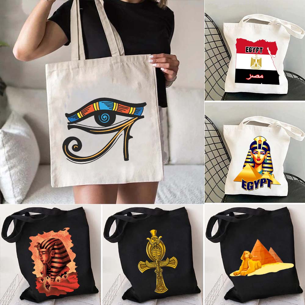 Women Bags Egypt - Sac fourre-tout en toile de coton,
