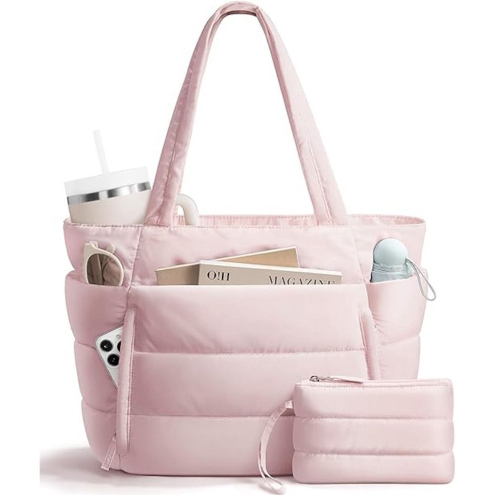 Women Bags For Work - Sac fourre-tout matelassé grande capacité pour