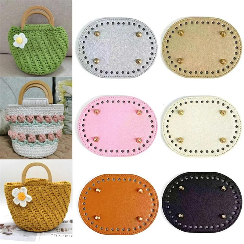 Crochet Market Bag - Fond ovale 14.5x11cm pour sac tricoté,