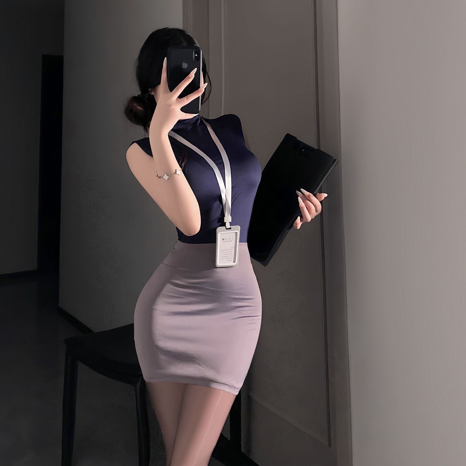 Women Bags For Office - Ensemble de jupes douces OL, Sexy,