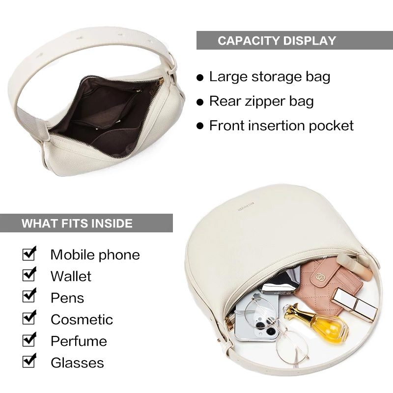 Sac à bandoulière en cuir PU p - Half Moon Crescent avis et prix
