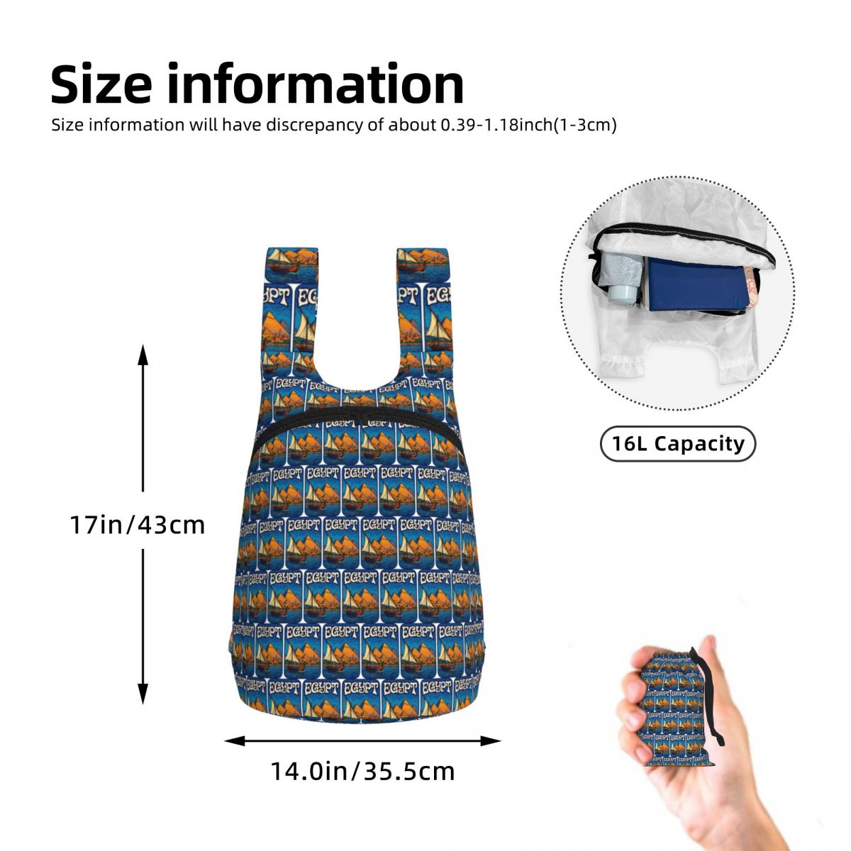 Sac à dos rétro Egypt Piramids - Women Bags Egypt avis et prix