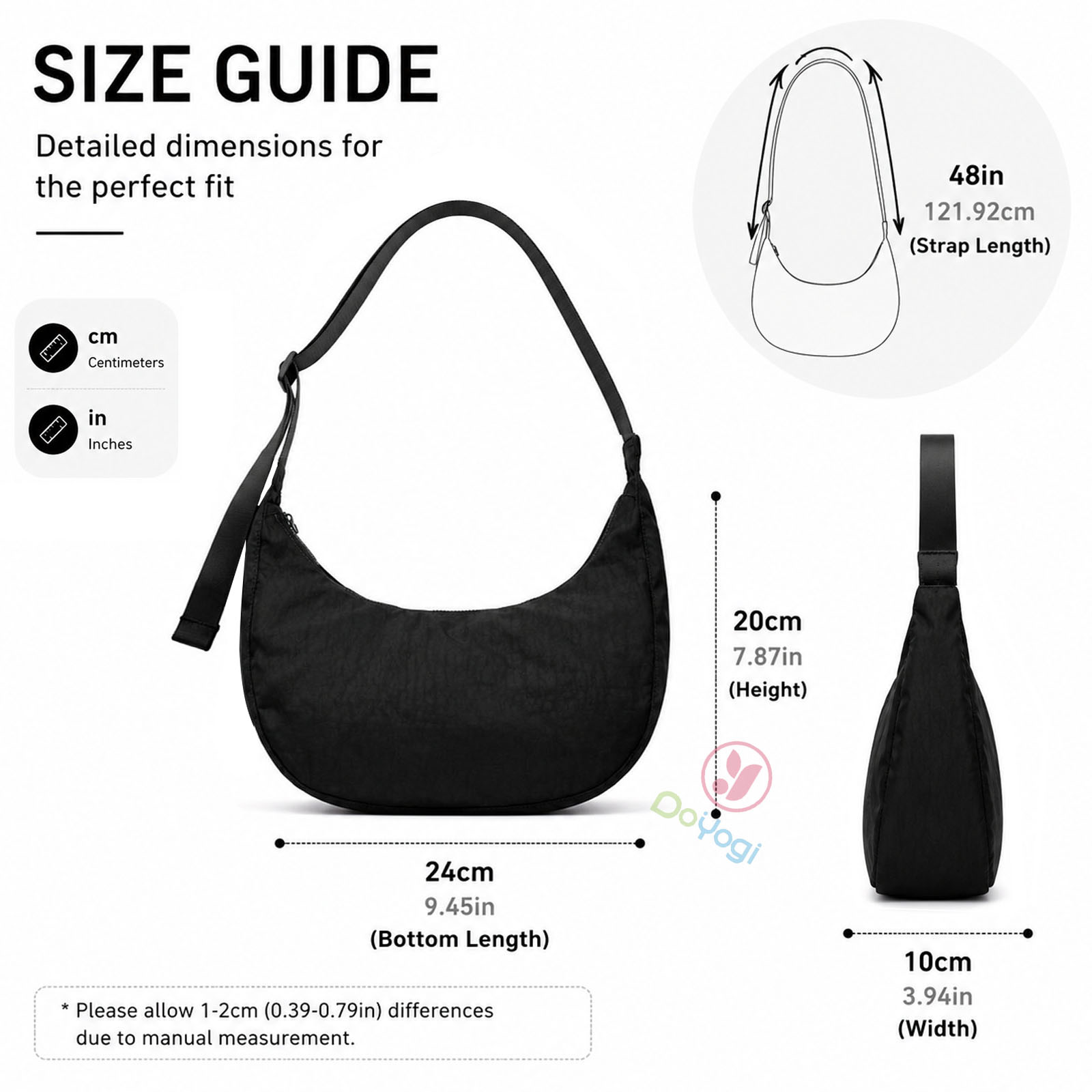 Sac demi-lune en nylon de tail - Half Moon Crescent avis et prix