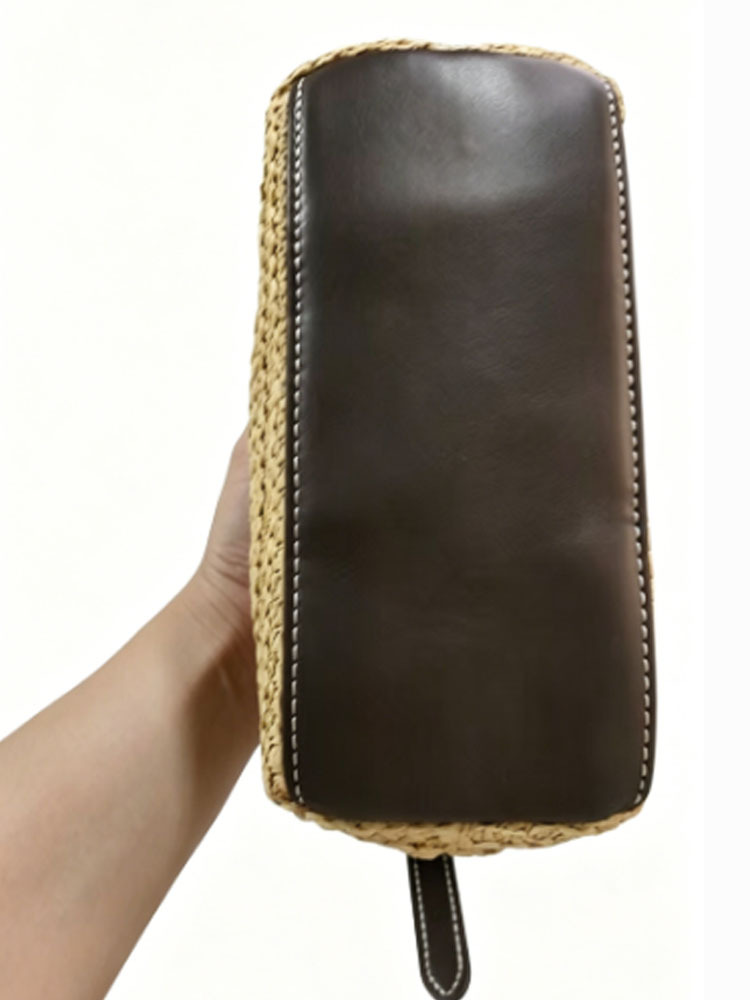 Sac à Épaule en Paille Tressée - Half Moon Crescent avis et prix
