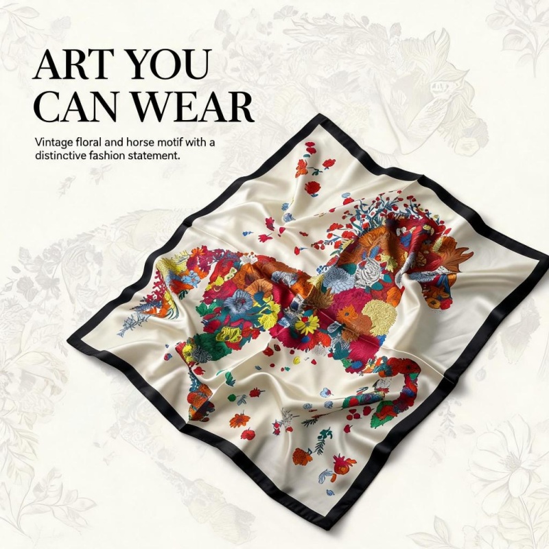 Foulard carré en soie 100% pou - Women Bags For Office avis et prix