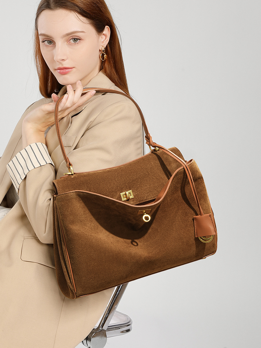 Sac à main en daim et cuir vér - Women'S Tote Bags Designer avis et prix