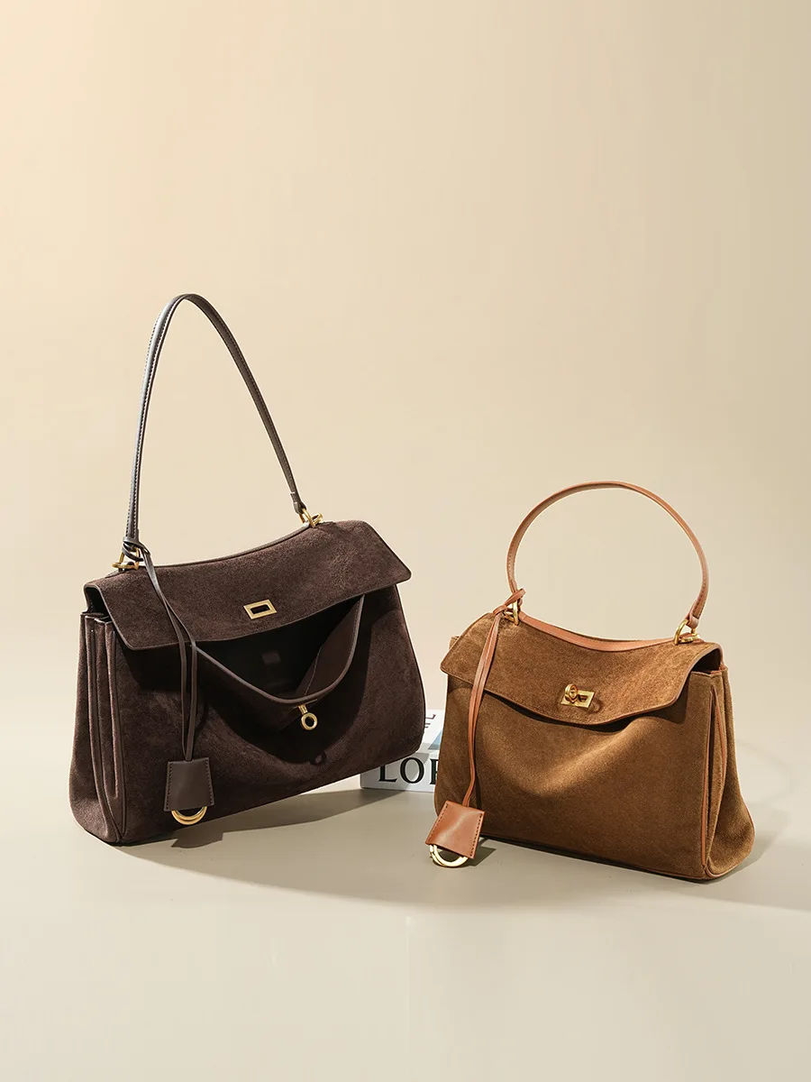 Sac à main en daim et cuir vér - Women'S Tote Bags Designer avis et prix