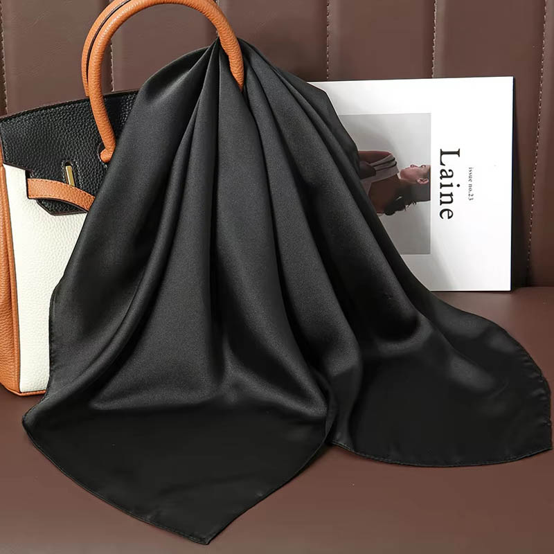 Foulard carré de luxe en soie  - Women Bags For Office avis et prix