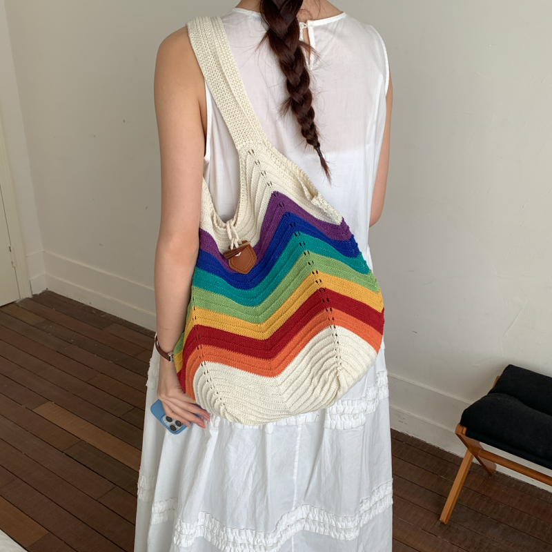 Sac fourre-tout de plage en cr - Crochet Market Bag avis et prix