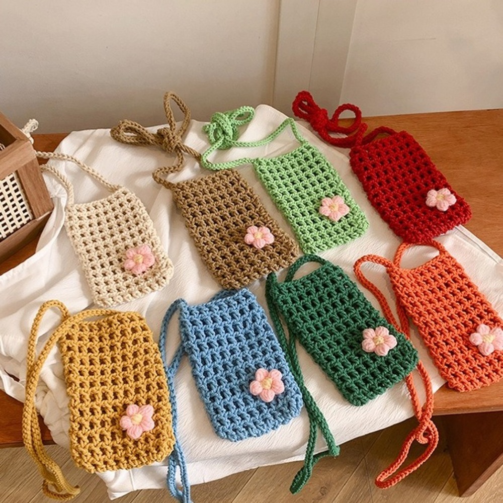 Sac à bandoulière tissé à fleu - Crochet Market Bag avis et prix