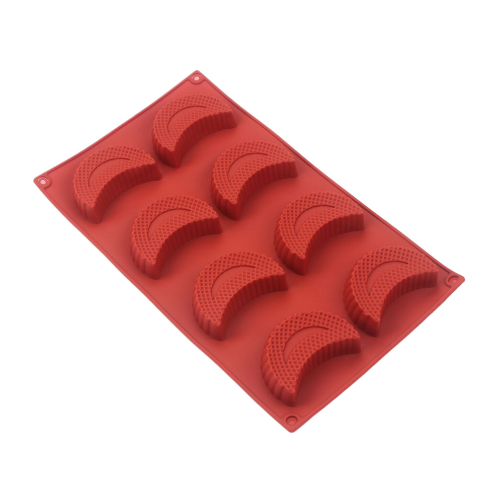 Moule en silicone à 8 cavités  - Half Moon Crescent avis et prix