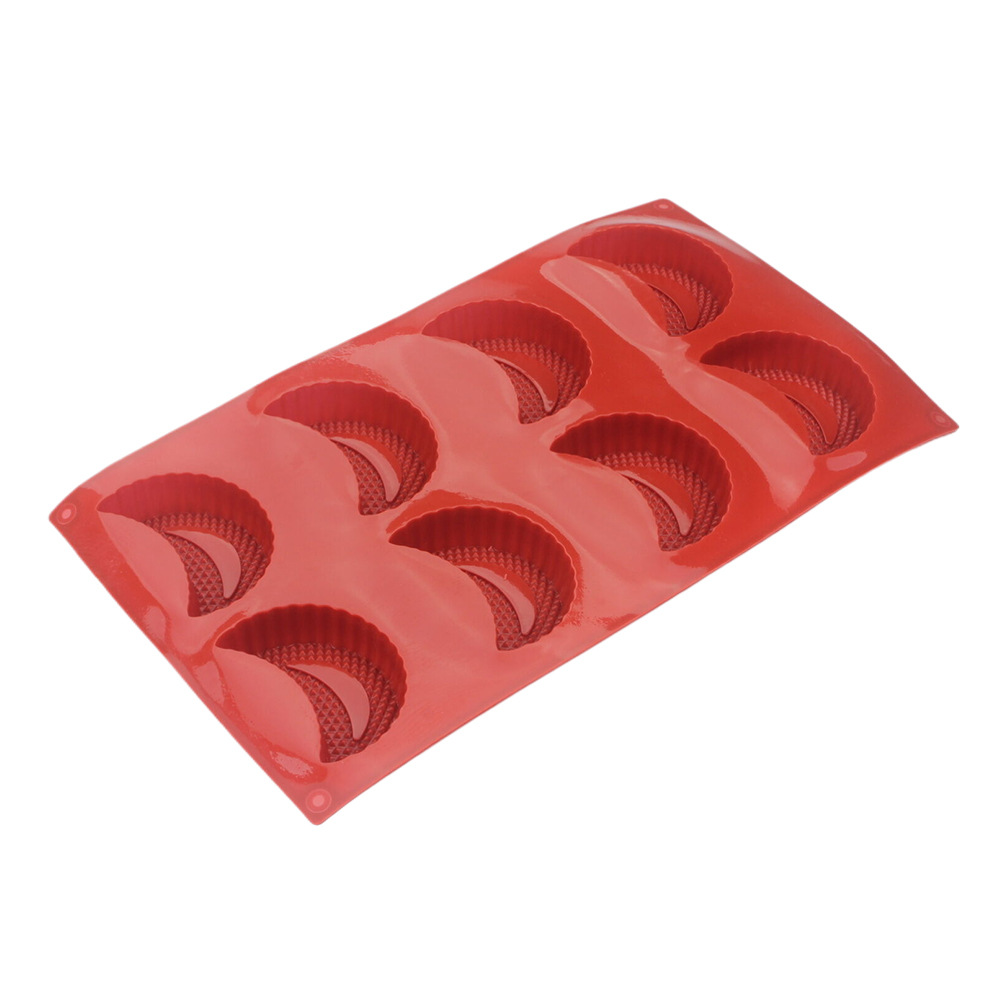 Moule en silicone à 8 cavités  - Half Moon Crescent avis et prix